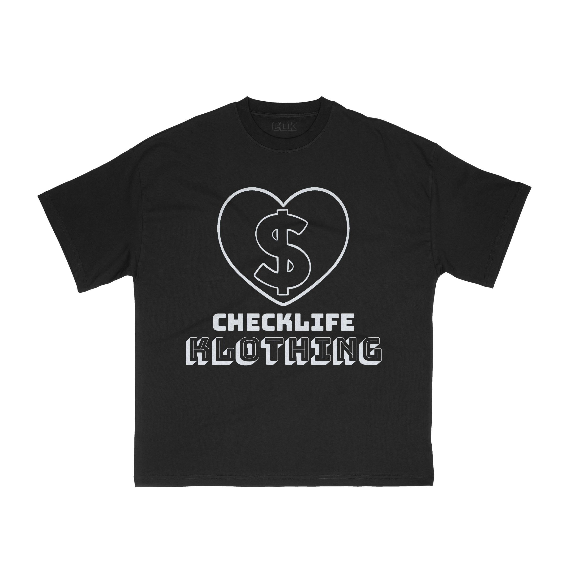 CLK Reflective Heart T-shirt(Black)