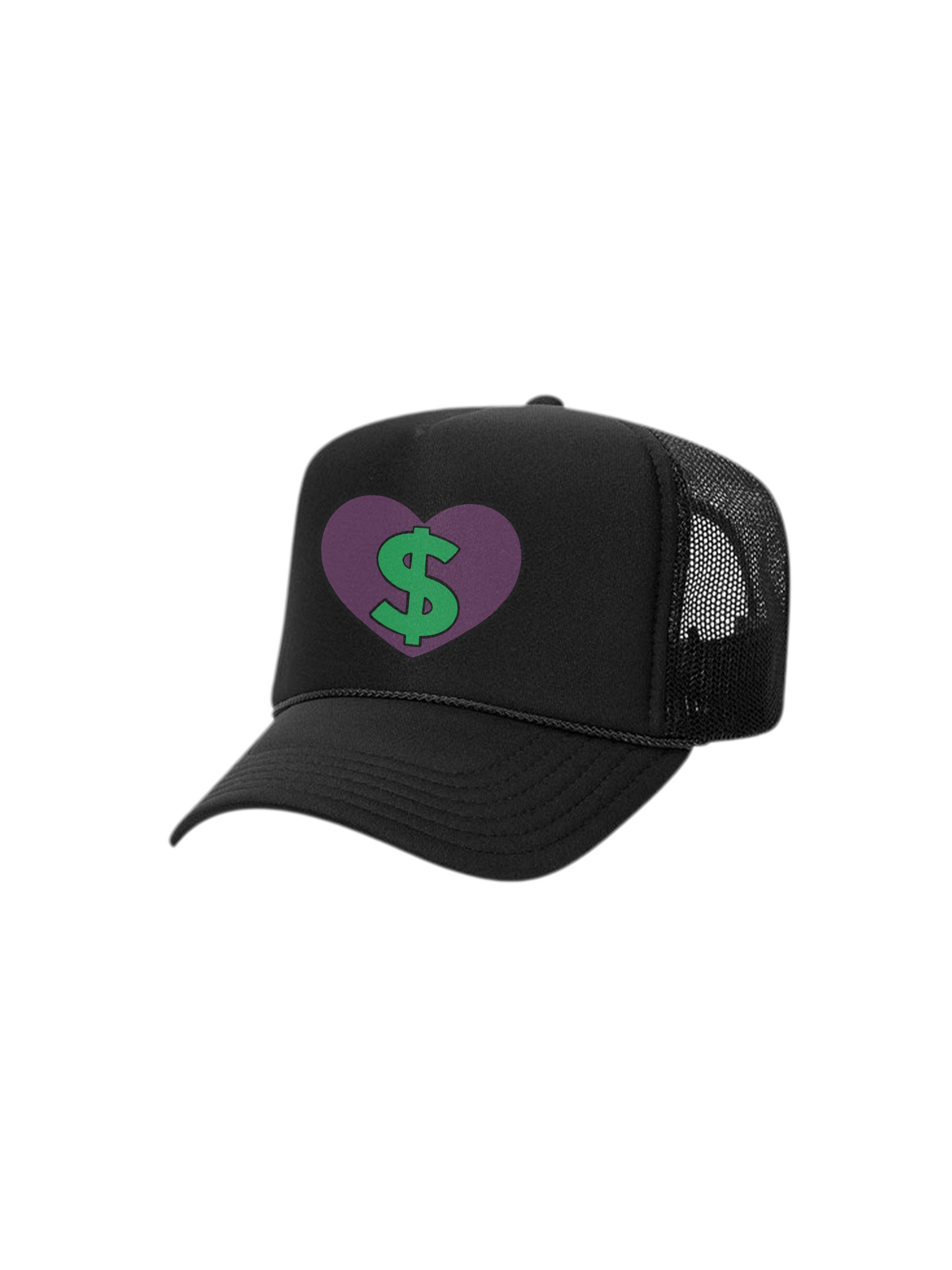 Heart Trucker Hat(Purple)